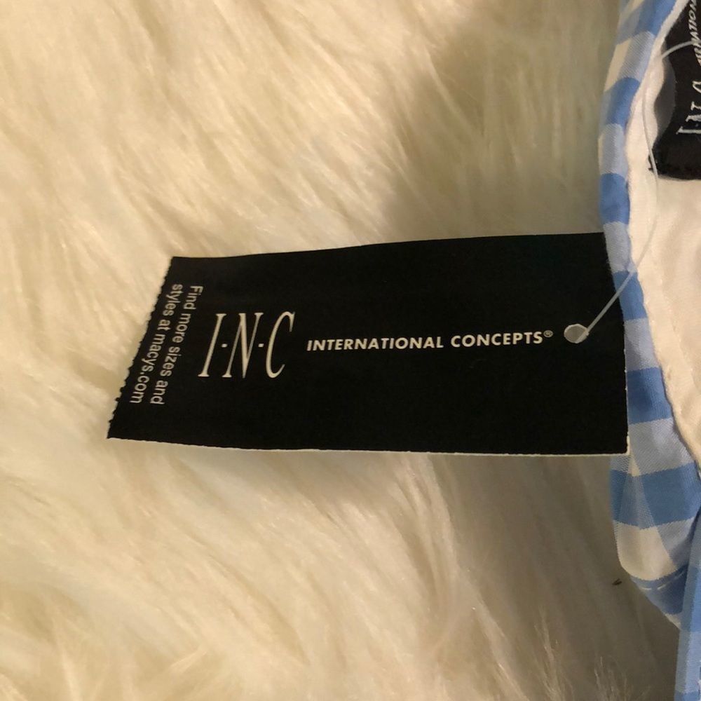 INC International Concepts Gingham Baseball Cap OS - Picture 9 of 14